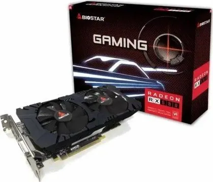 Biostar VA5815RQ82, Radeon RX 580, 8 GB, GDDR5, 256 Bit, PCI Express 3.0, 2 blæser(e)