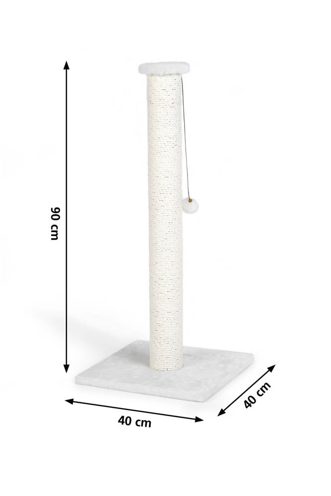 Beeztees Serpa - Krabpaal - Wit - 10x40x10 cm