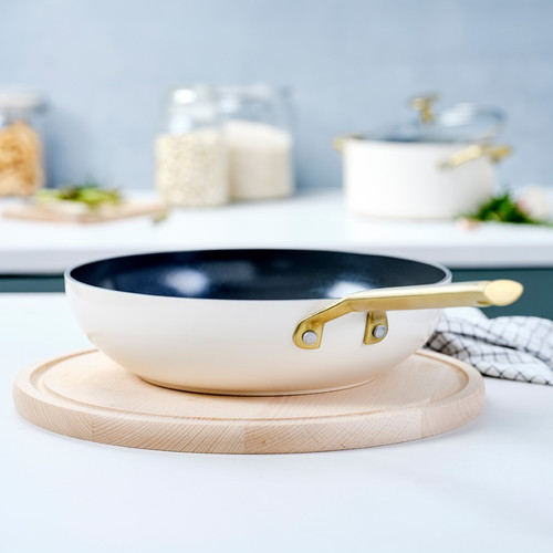 BK Sublime wokpan 28 cm Cream