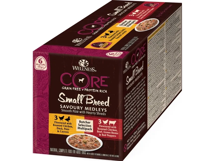 CORE Small Breed Savoury Medleys Butcher Multipack 510g - (4 pk/ps)
