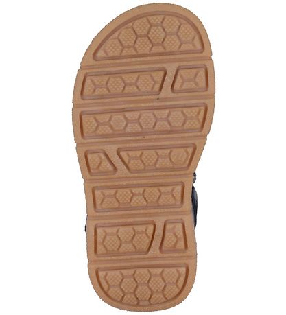 Pom Pom Sandalen - Sportlich Klettband - Navy