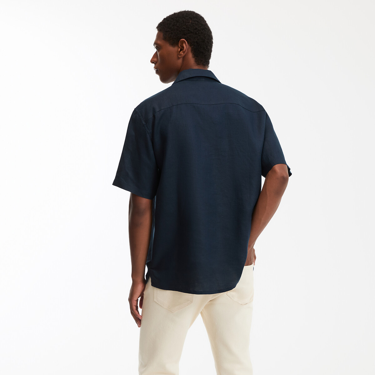 COLEÇÕES LA REDOUTE<br>Camisa reta de linho