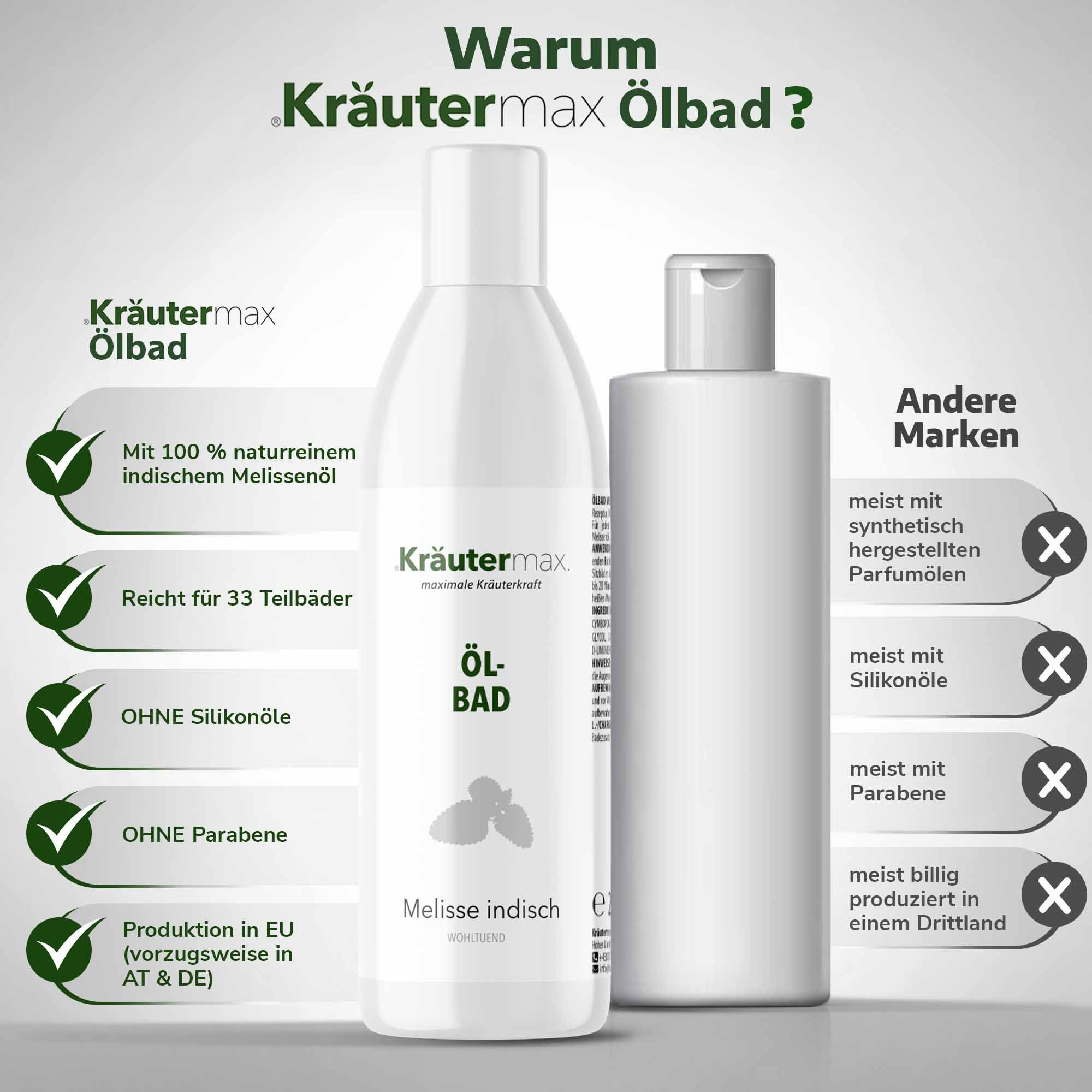 Kräutermax Ölbad Melisse indisch
