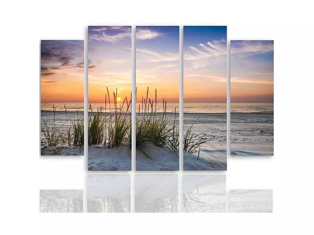 Tableau de l'herbe sur la plage - 200 x 100 cm