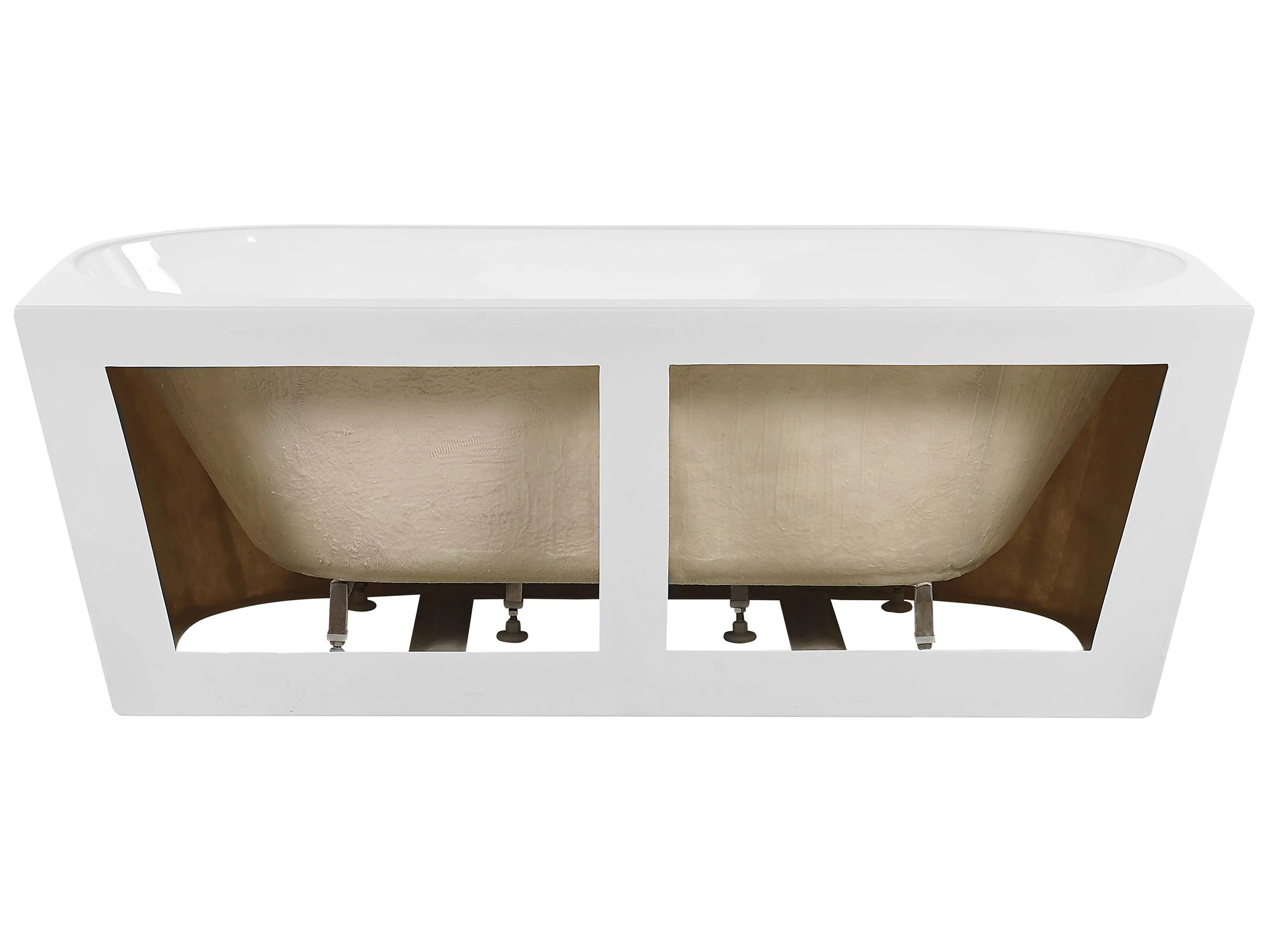 Badkuip HARVEY 170 x 80 cm Wit