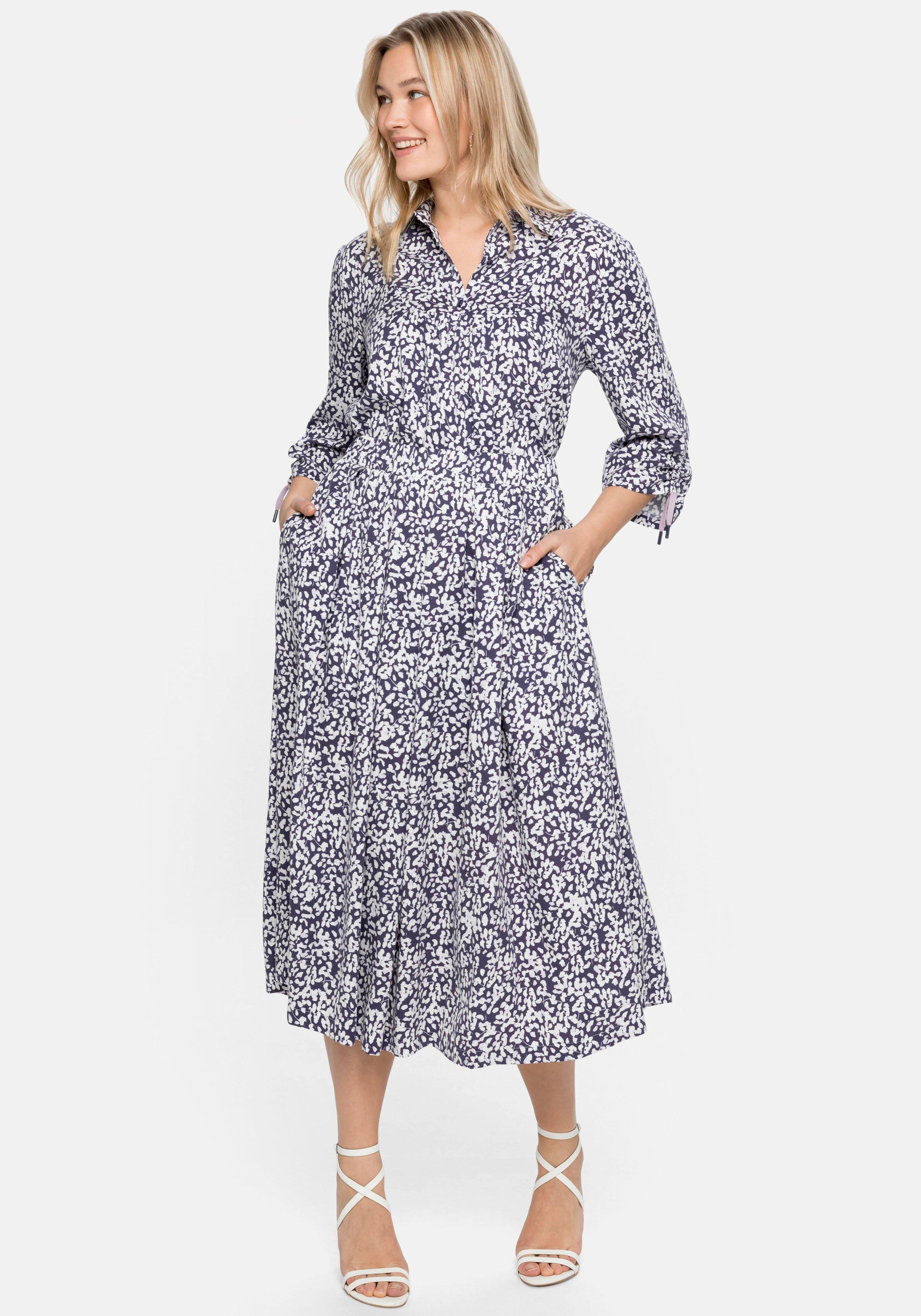 Longtunika mit Alloverprint und 3/4-Ärmeln