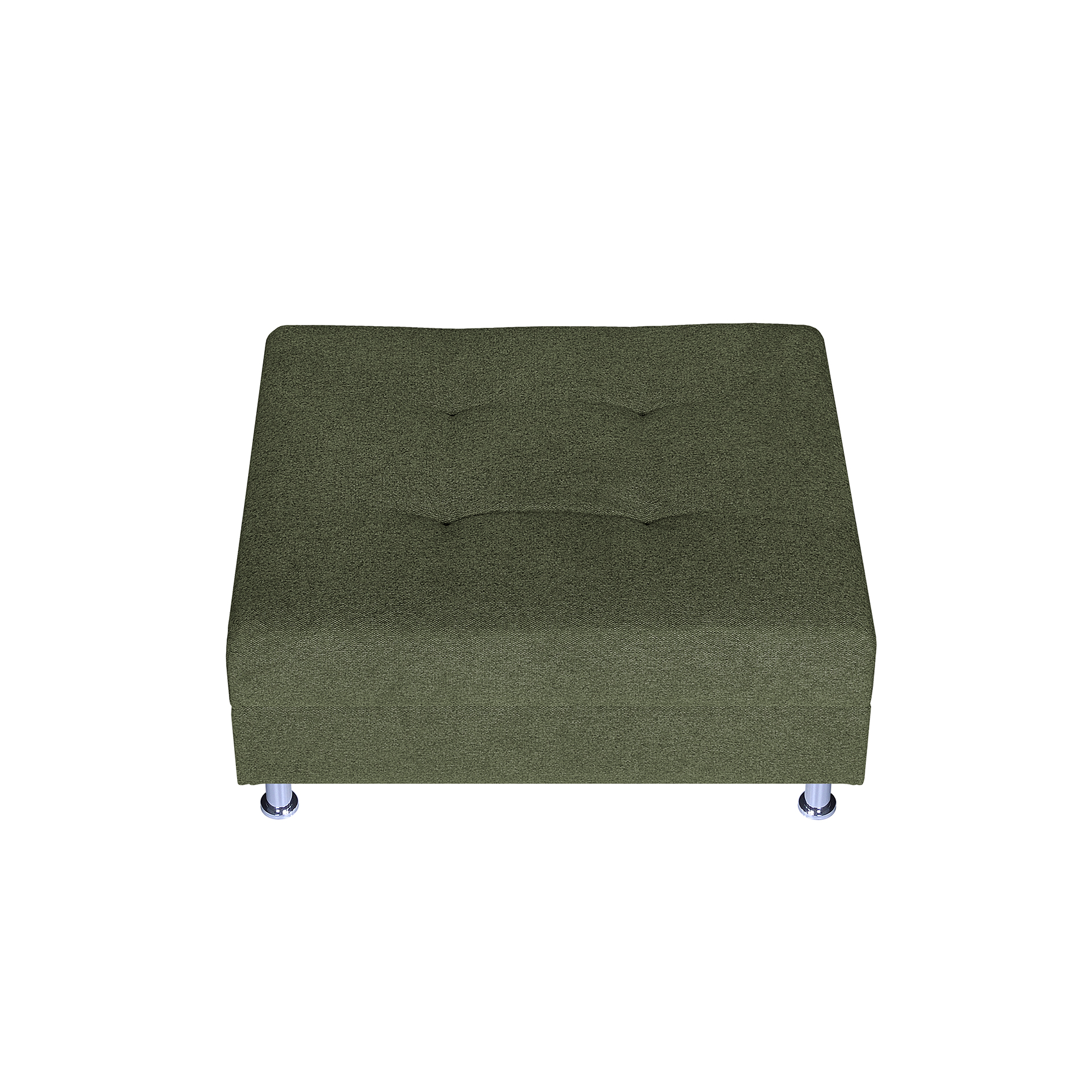 Hocker - olive - Strukturgewebe - Federkern