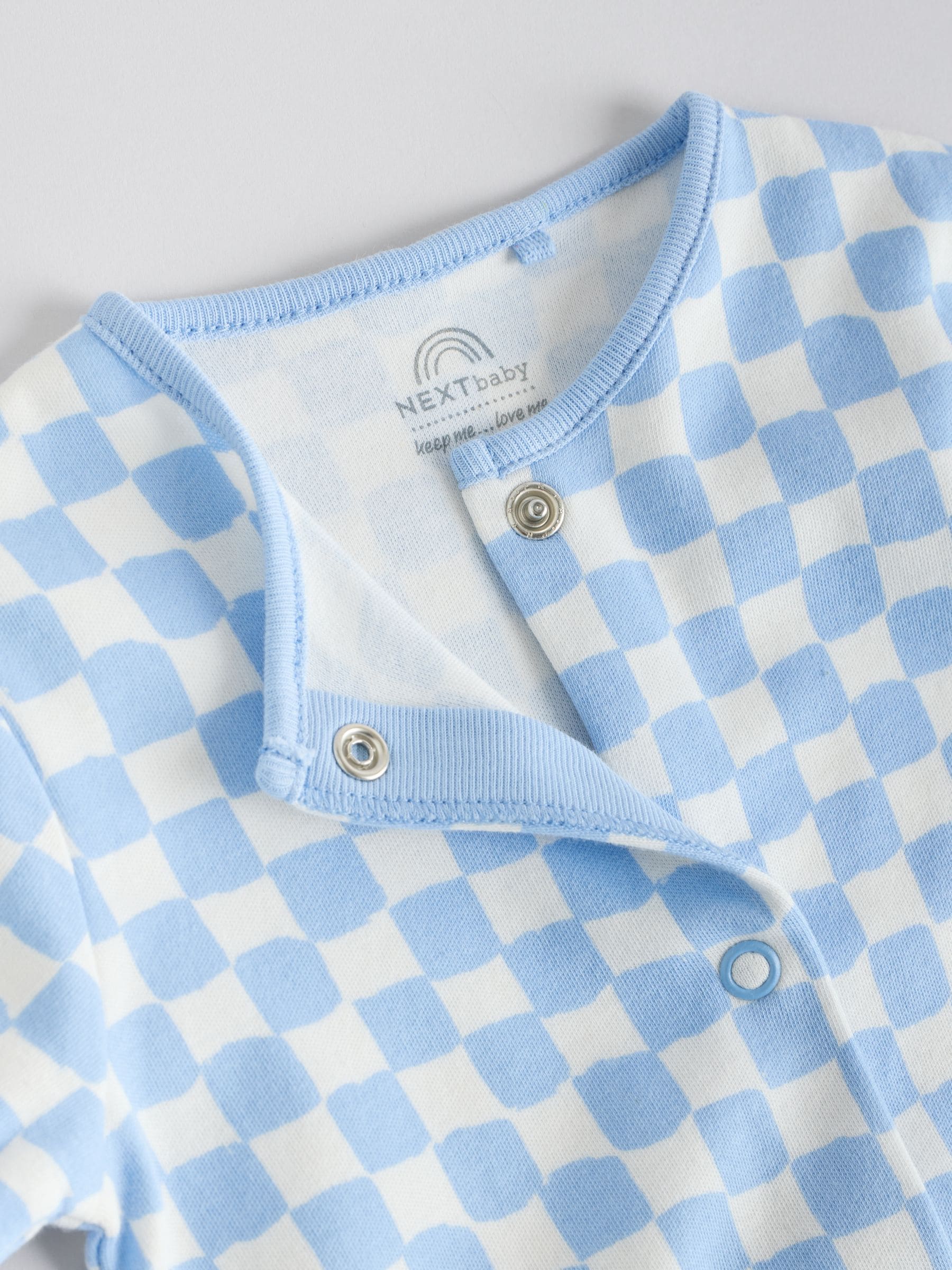 Blauw - Set van 4 voetloze Baby-pyjama's met ster (0mnd -3jr)