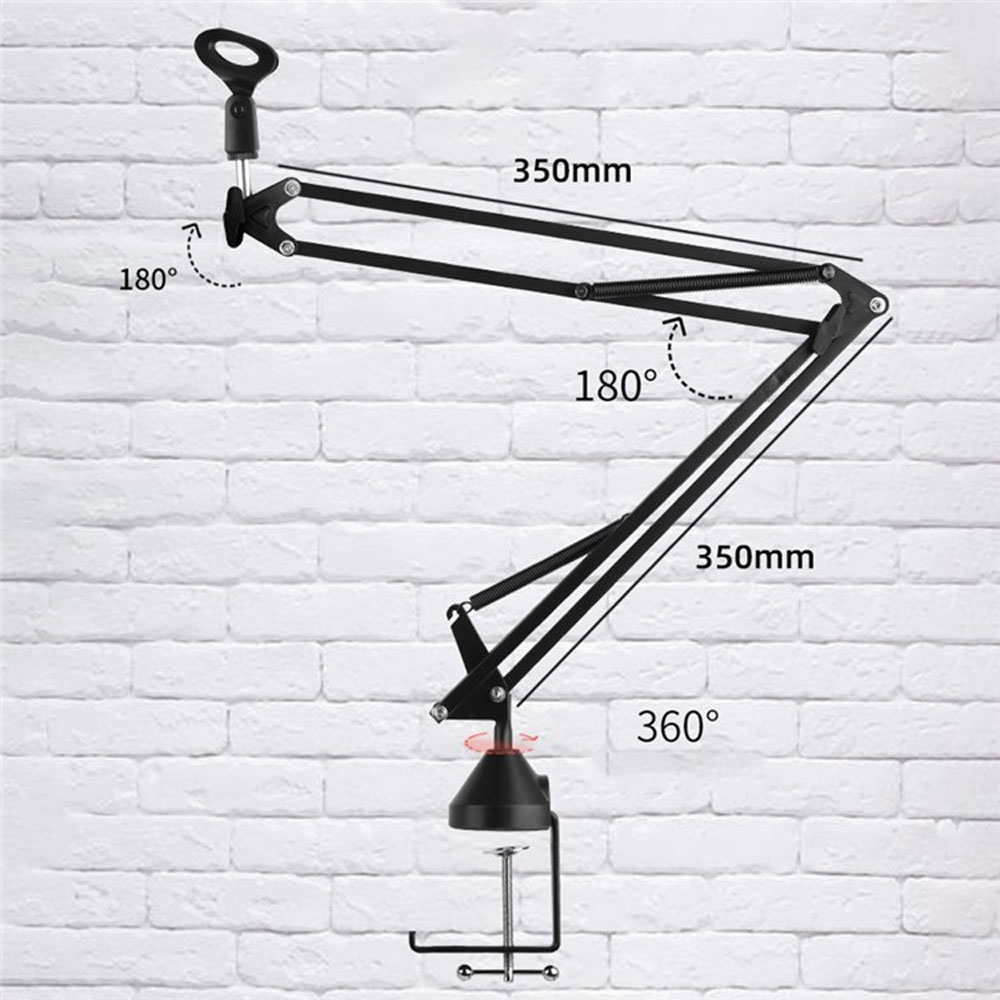 (70cm) Professioneller Studio Mikrofonarm Scherenarm Halterung mit 3/8