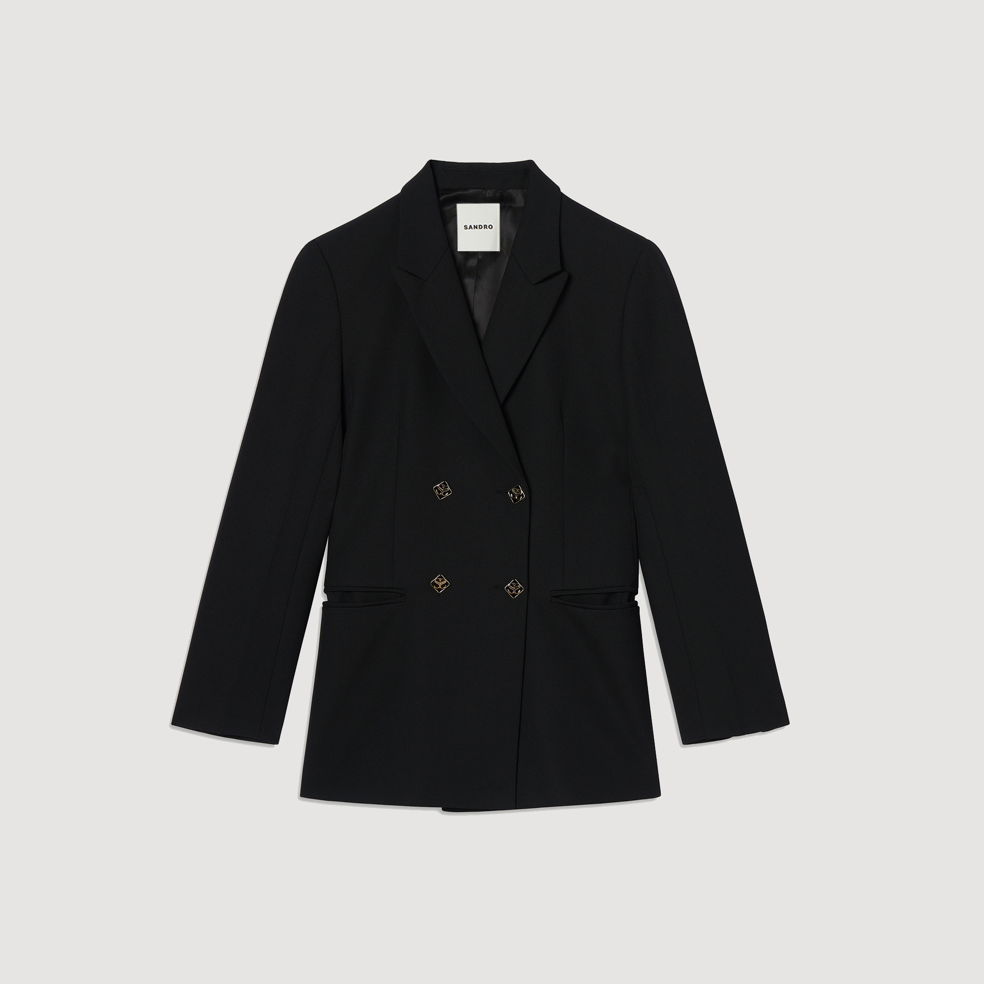 Veste de tailleur á double boutonnage