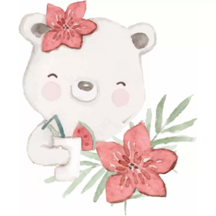 Liliput Langarmshirt Happy Bear ecru