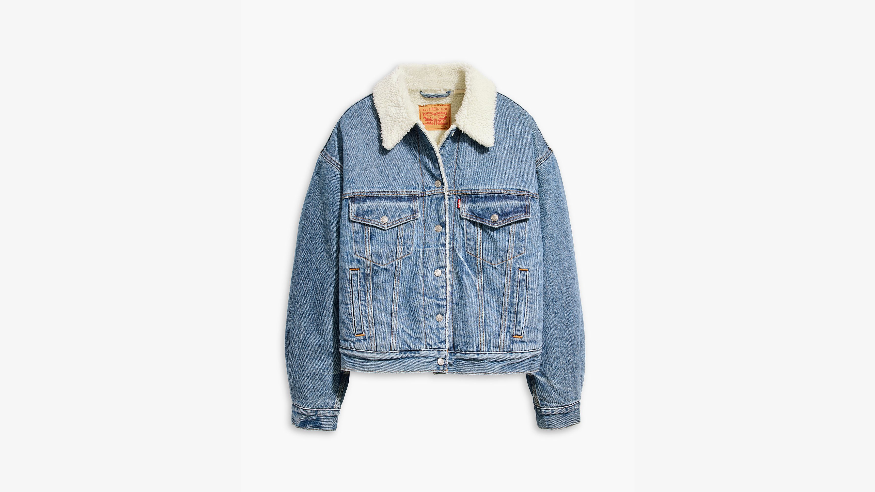 Veste Trucker Sherpa ’90 - Inner Adventurer - Bleu