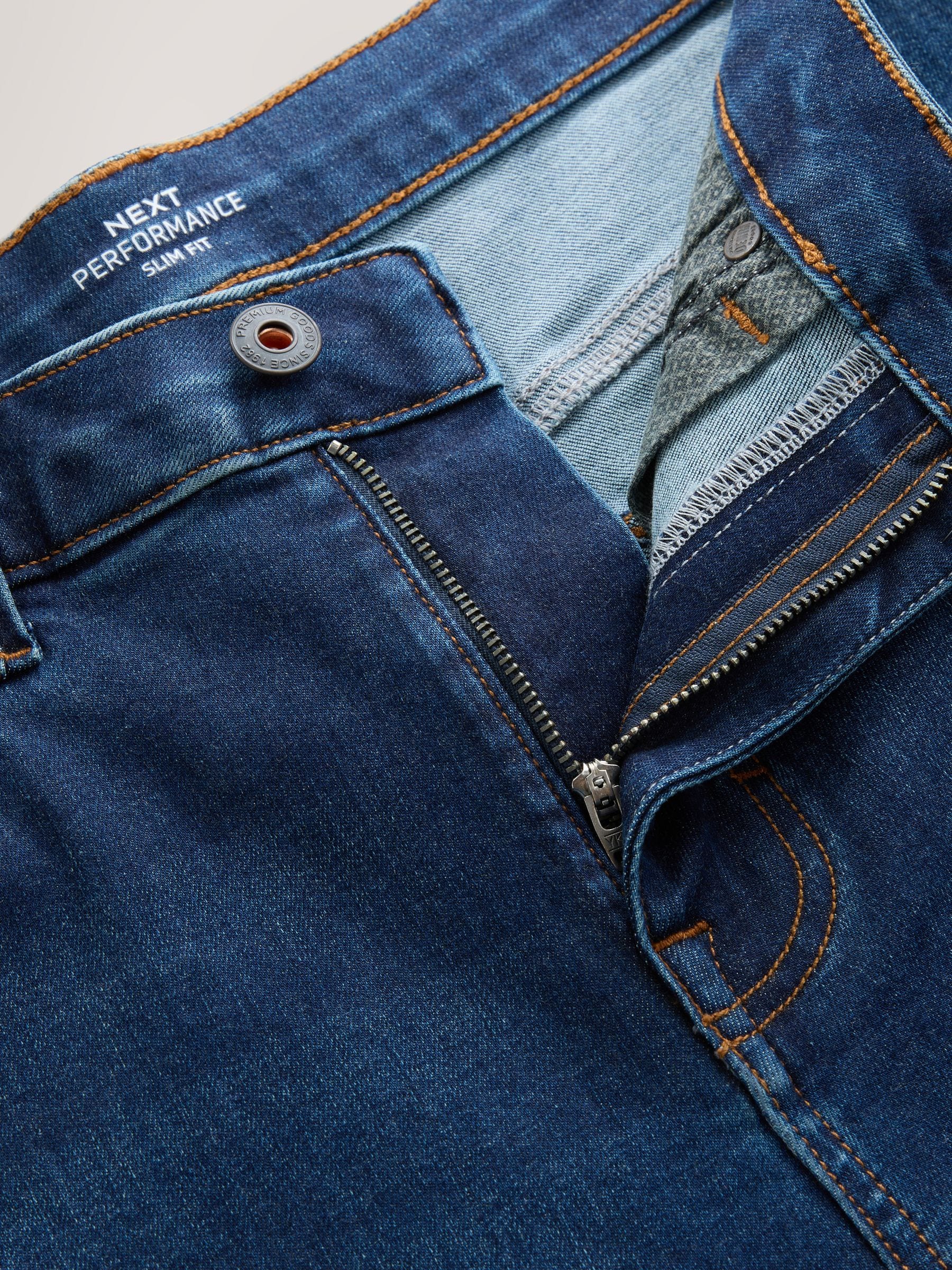 Blauw - Slim Fit - Motionflex jeans