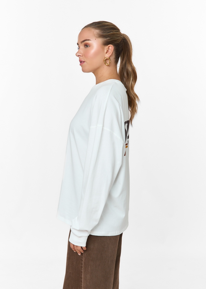Steady longsleeve t-shirt ecru