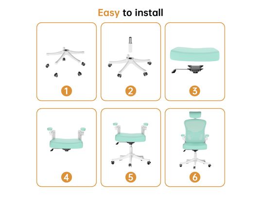 RATTANTREE - Fauteuil de bureau Chaise de bureau ergonomique verte
