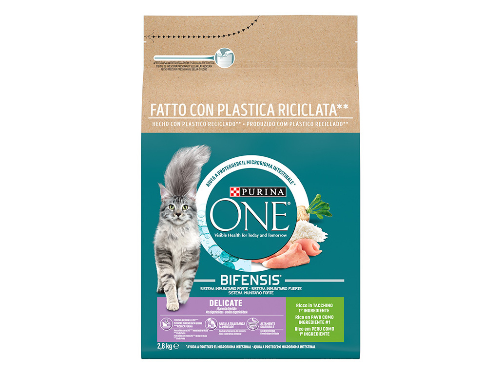 RAÇÃO PARA GATO PURINA ONE DELICATE 2.8KG