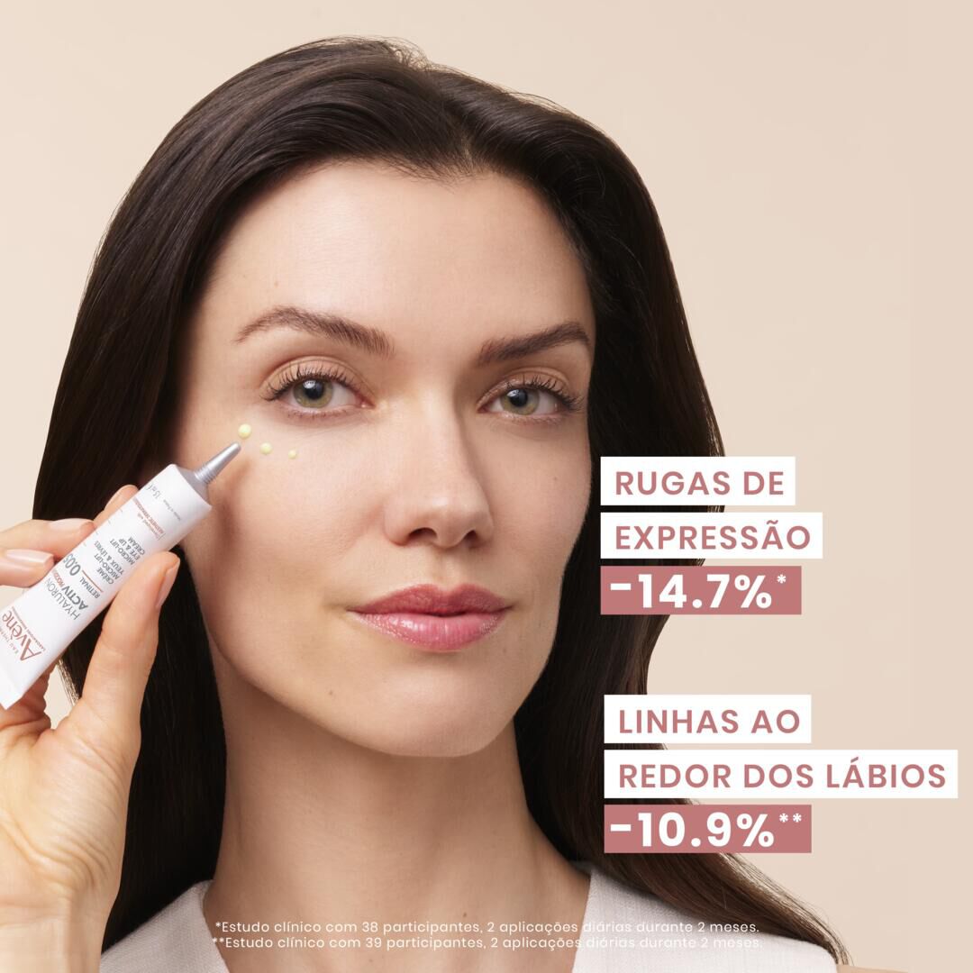 AVENE  Hyaluron Activ Procedure Creme de Olhos e Lábios Micro-Lift - 0,05% Retinal - 15ml