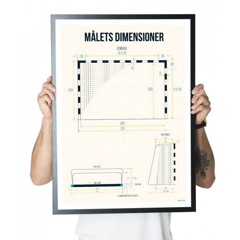 Håndboldmål Plakat