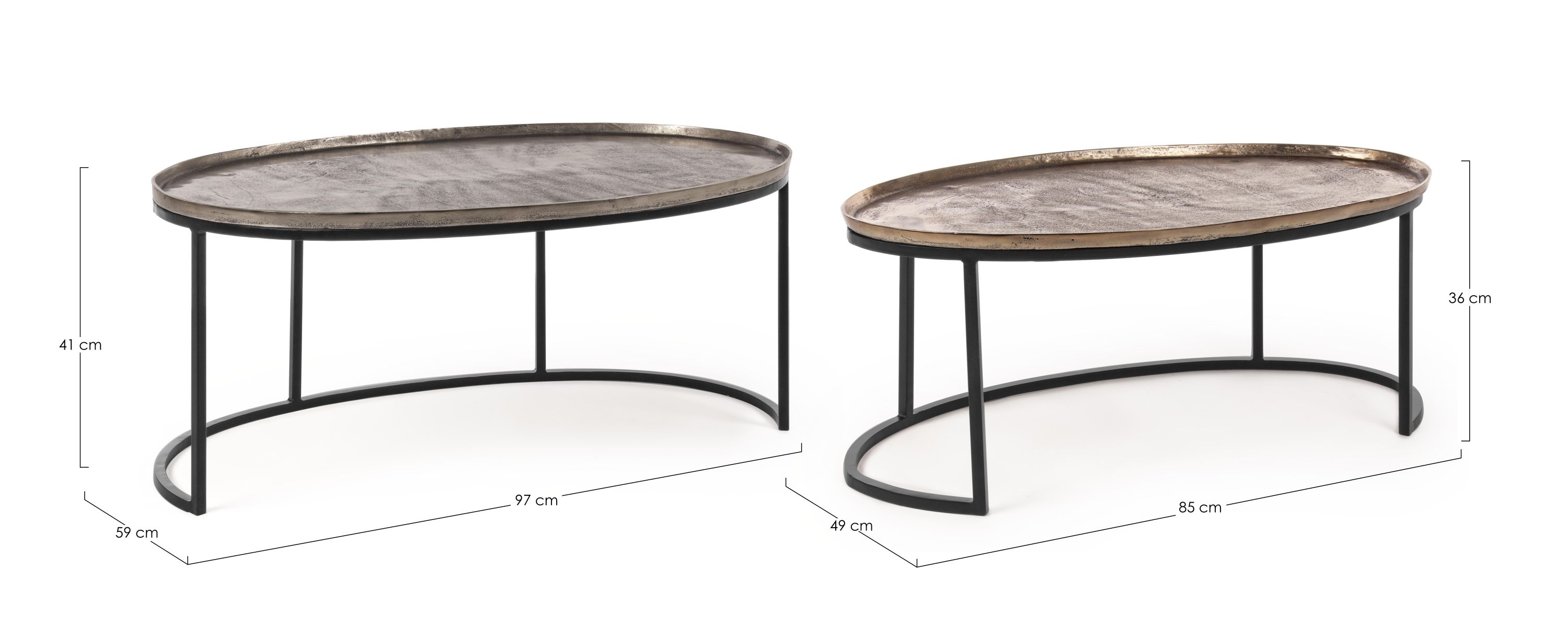 Couchtisch AMIRA 2er Set