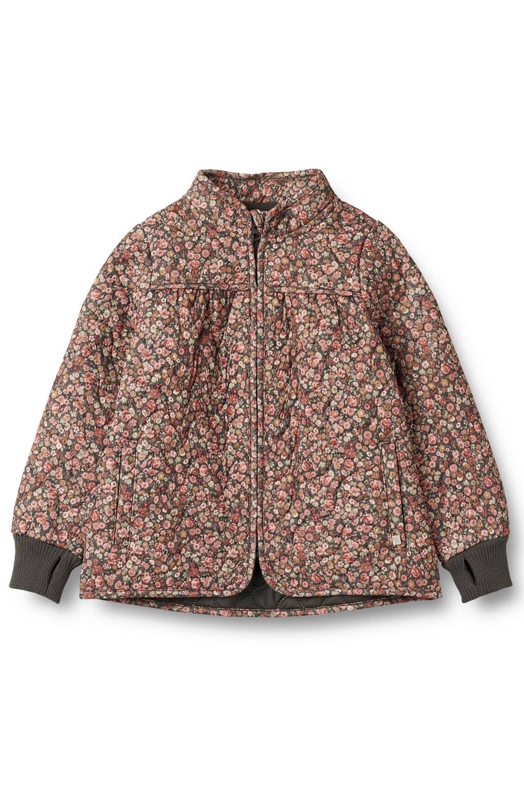 Wheat Thermo Jacket Thilde 1186 raven wild flowers