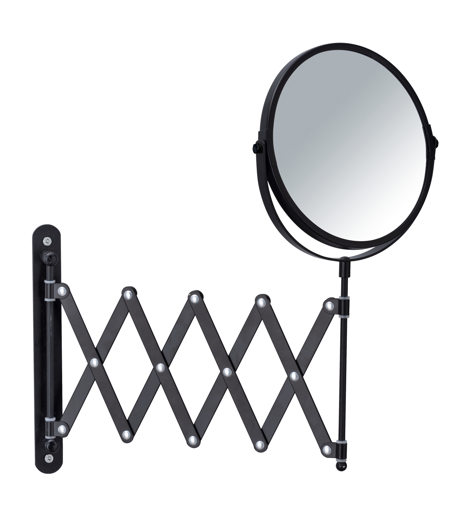 Wenko opmaakspiegel wand exclusief ø17cm telescopisch zwart