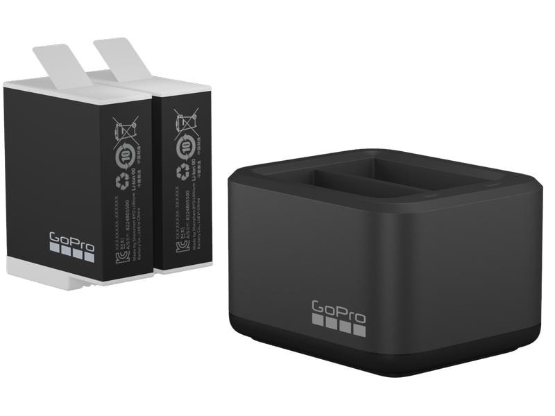 GoPro HERO11 Black inkl. Dual-Akku Ladegerät und 3x Akkus Ultimative Action-Kamera mit Doppelladegerät und 3x Enduro Akkus