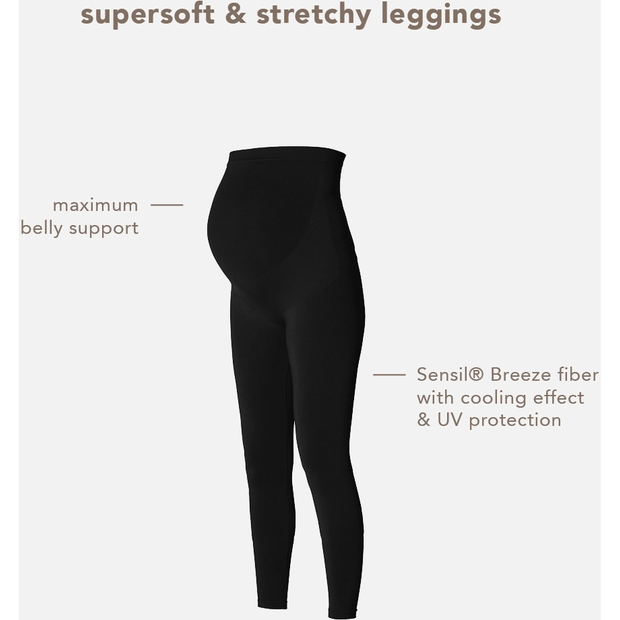 Noppies Umstandsleggings Cara seamless Sensil® Breeze Black