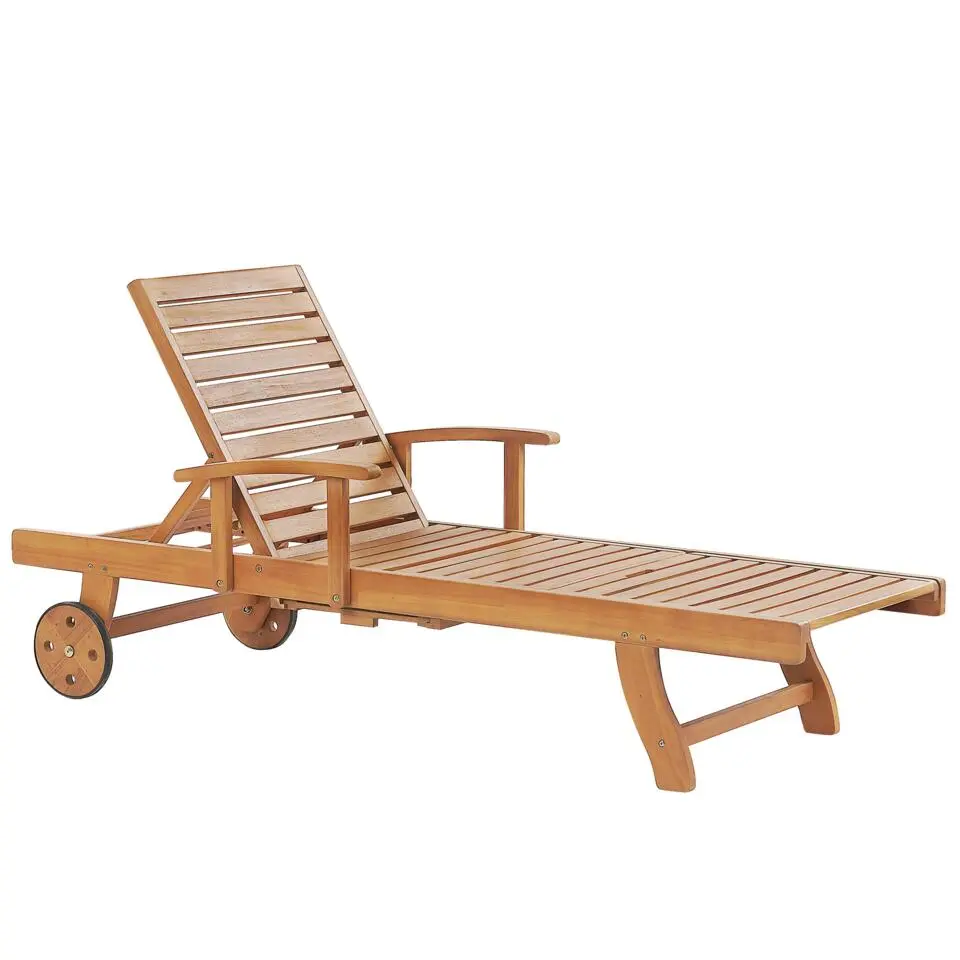 JAVA PREMIUM - Tuinligstoel - Lichtbruin/Taupe - Acaciahout