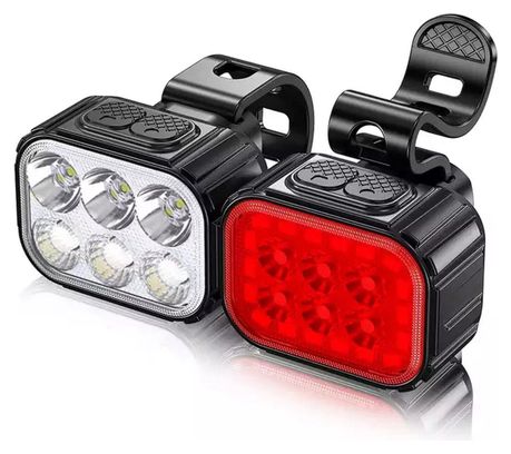 Kit d'éclairage pour vélo 350 et 50 Lumen LED Phare avant et arrière