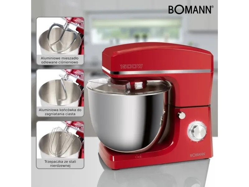 Foodprocessor KM 6036 rød BOMANN