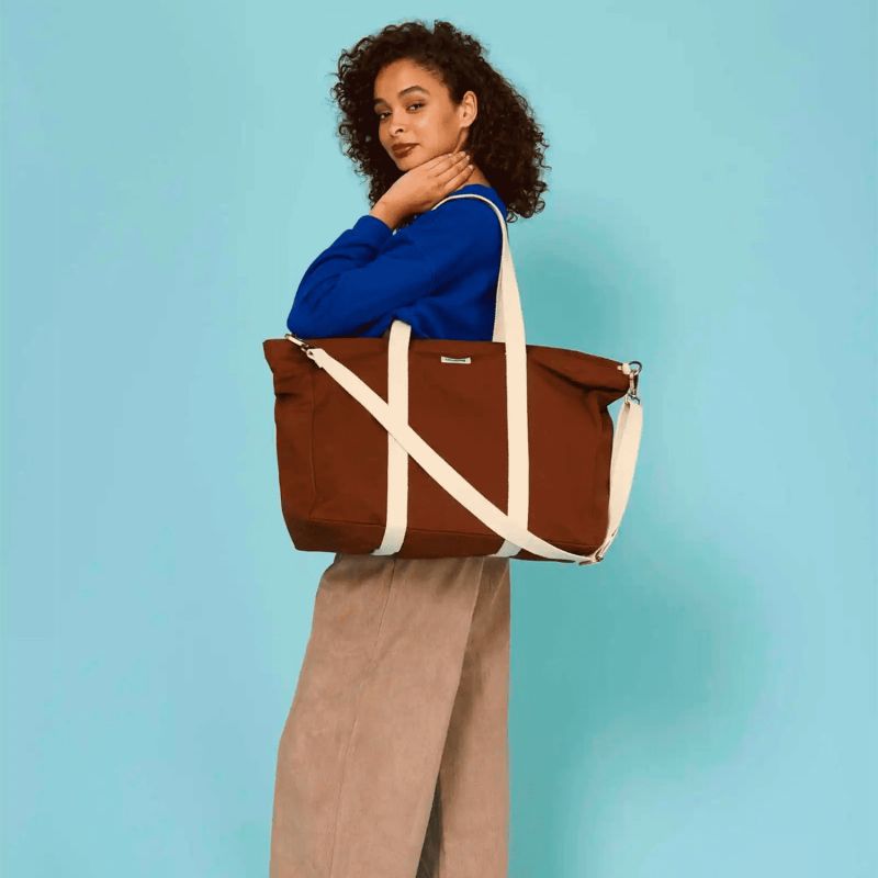 Sac Cabas Jean 60 cm Chocolat