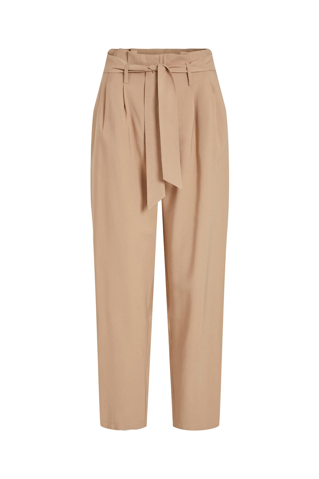 Calça de cintura alta - Cinza