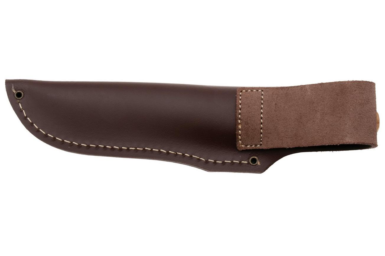 Nordic Knife Design Otter 2055, Satin 14C28N, Curly Birch, vaststaand mes