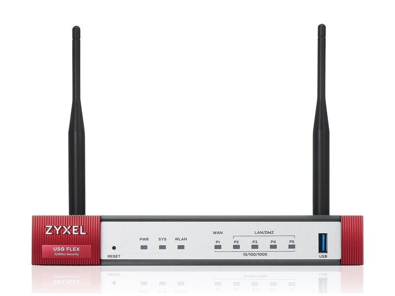 Zyxel Firewall USG Flex 100AX & UTM 1 Jahr USG FLEX 100AX Fortschrittliche Netzwerksicherheit und Performance für KMUs – Mit WiFi 6, Cloud-Management und Multi-Layer-Schutz