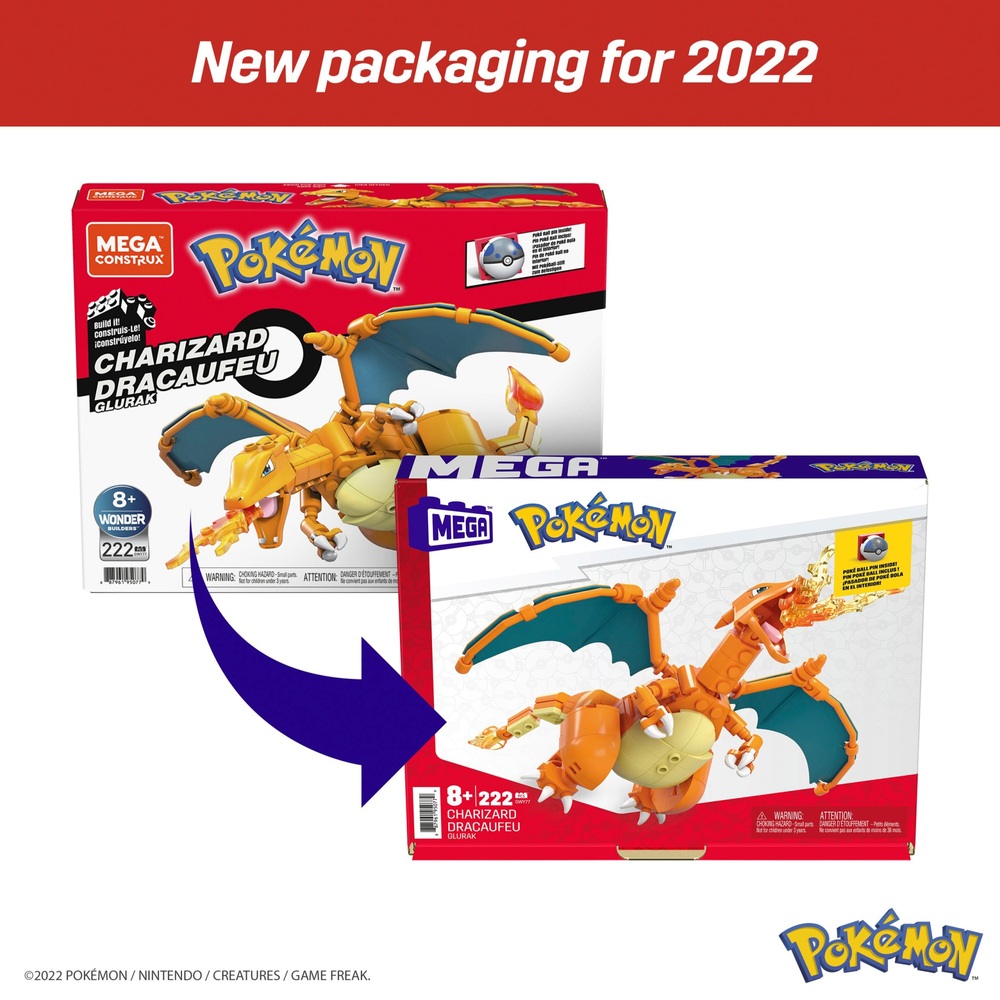 Pokémon Glurak Mega-Bauset
