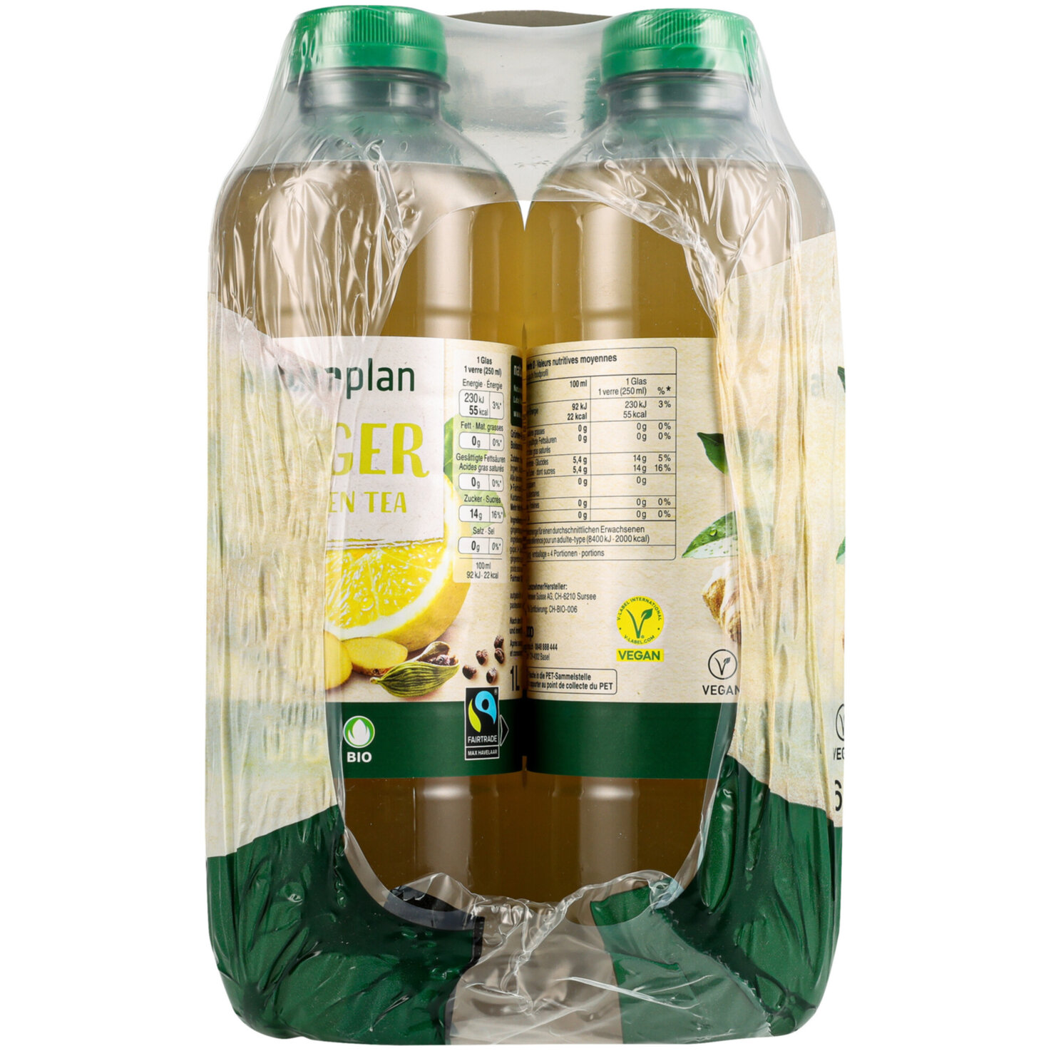 Naturaplan Organic Ginger Green Ice Tea 6x1l