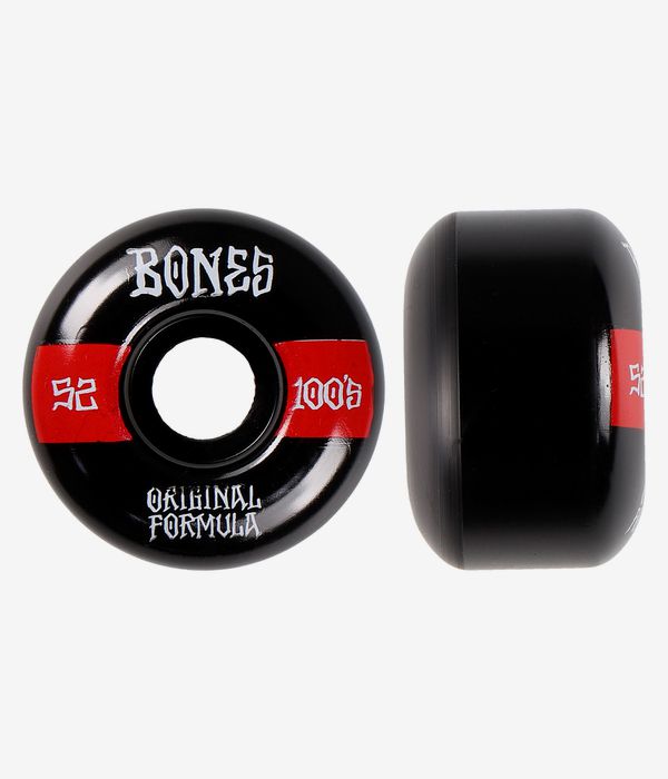 Bones 100's-OG #19 V4 Rollen (black red) 52mm 100A 4er Pack