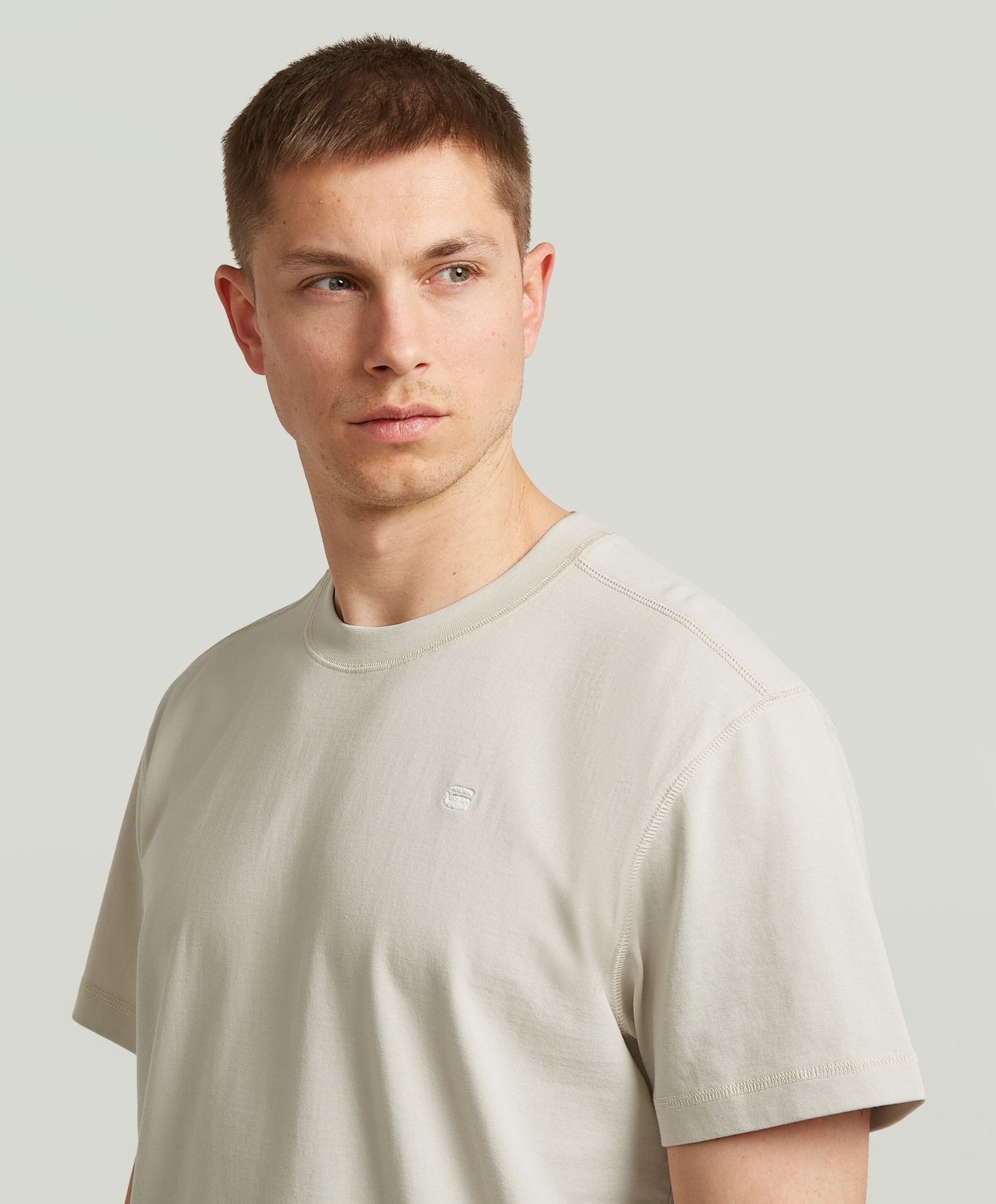 G-Star Raw Heren T-shirt ecru