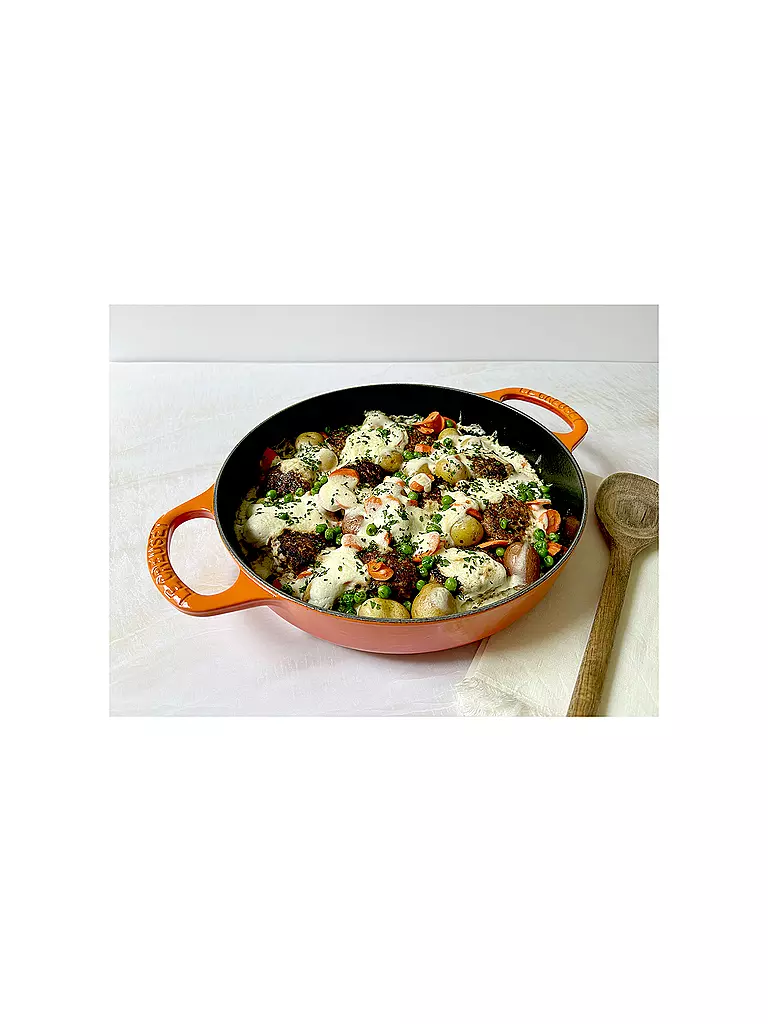 LE CREUSET Servierpfanne 28cm EVERY DAY PAN SIGNATURE Ofenrot  orange