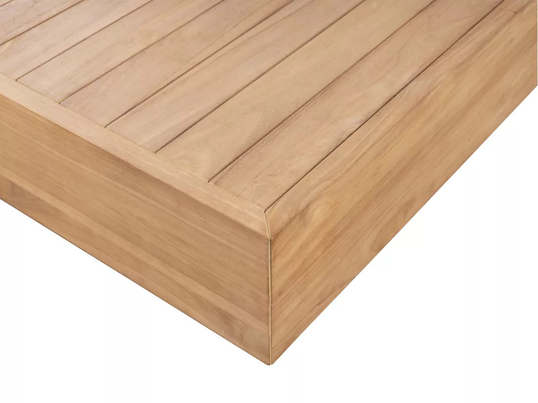 Table basse de jardin en teck L.152 cm - Naturel clair - SUMINI de MYLIA