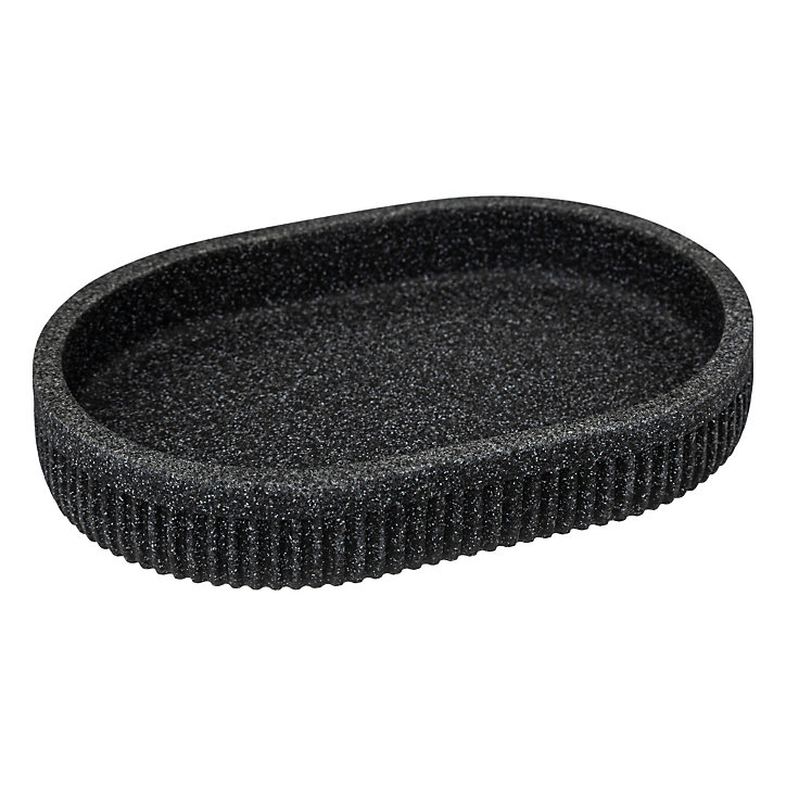 Porte savon, coloris ardoise, 5Five Onyx
