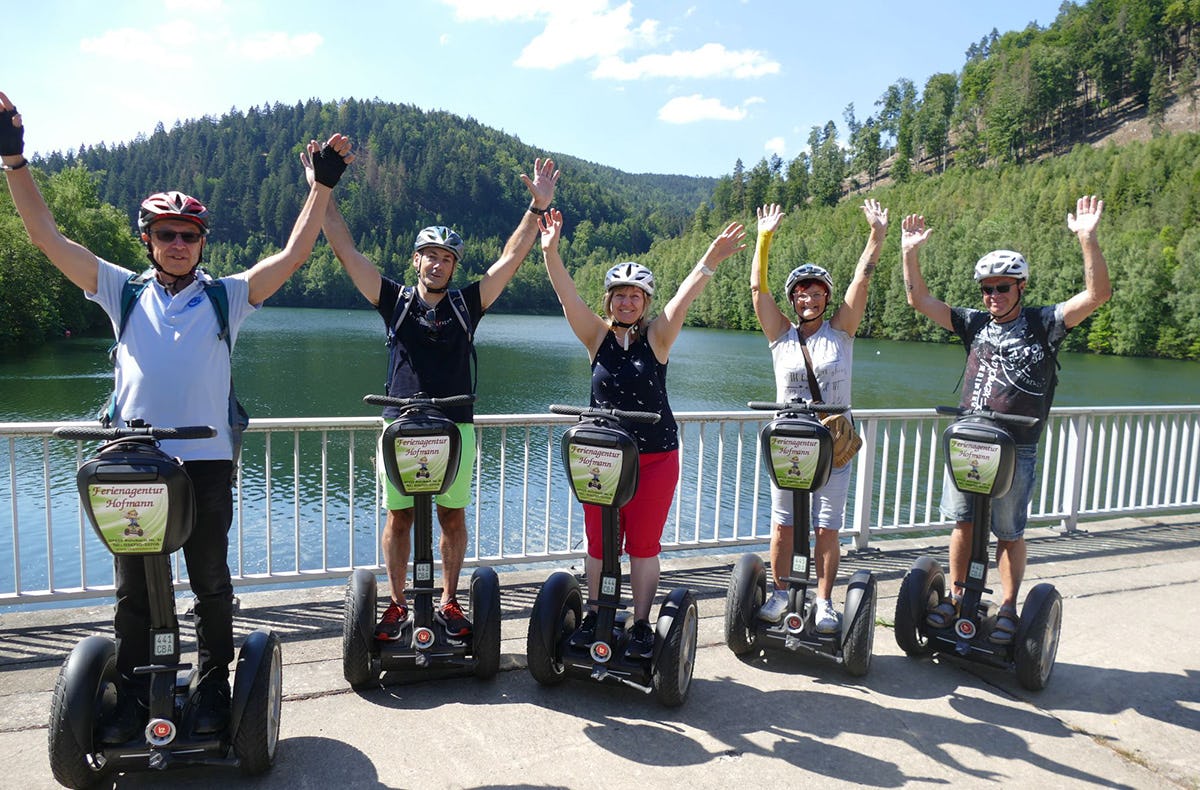 Segway fahren in Talsperre Leibis/Lichte