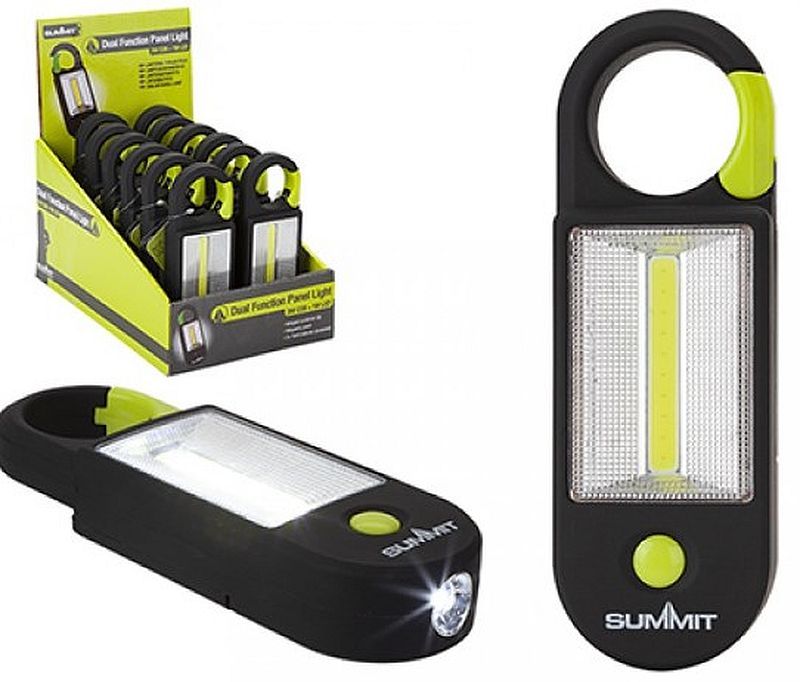 Flächenleuchte mit Karabiner 3-W-COB-LED-Licht 150 Lumen