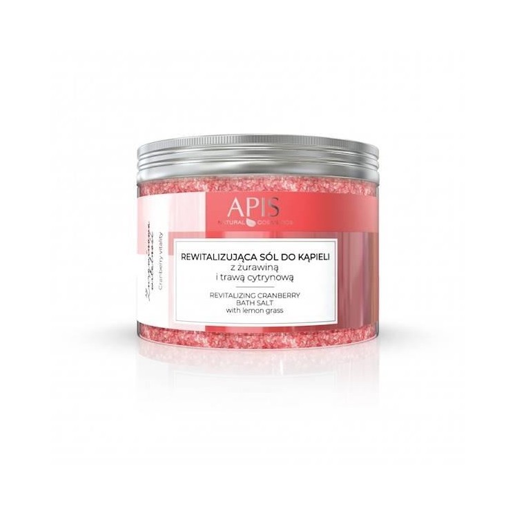 Apis Cranberry Vitaliserend Badzout met Cranberry en Citroengras 650 g