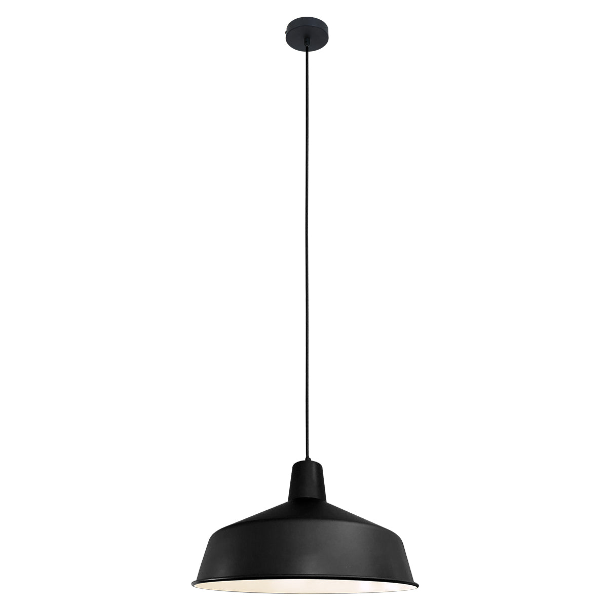 Mexlite - hanglamp - Blackmoon - zwart - metaal - Ã 40cm - E27 -