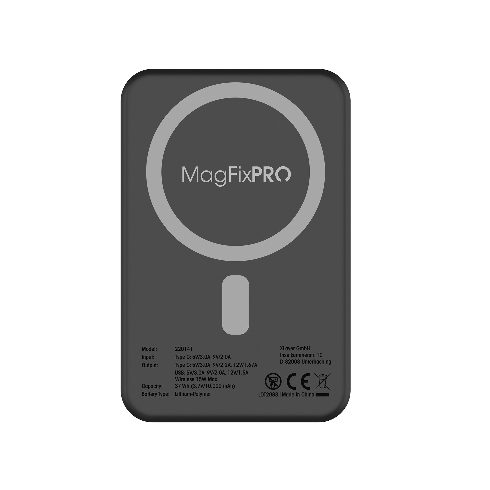 Xlayer Magfix Pro Wireless Powerbank I 10000mAh PD 20W I MagSafe I Magnetisch