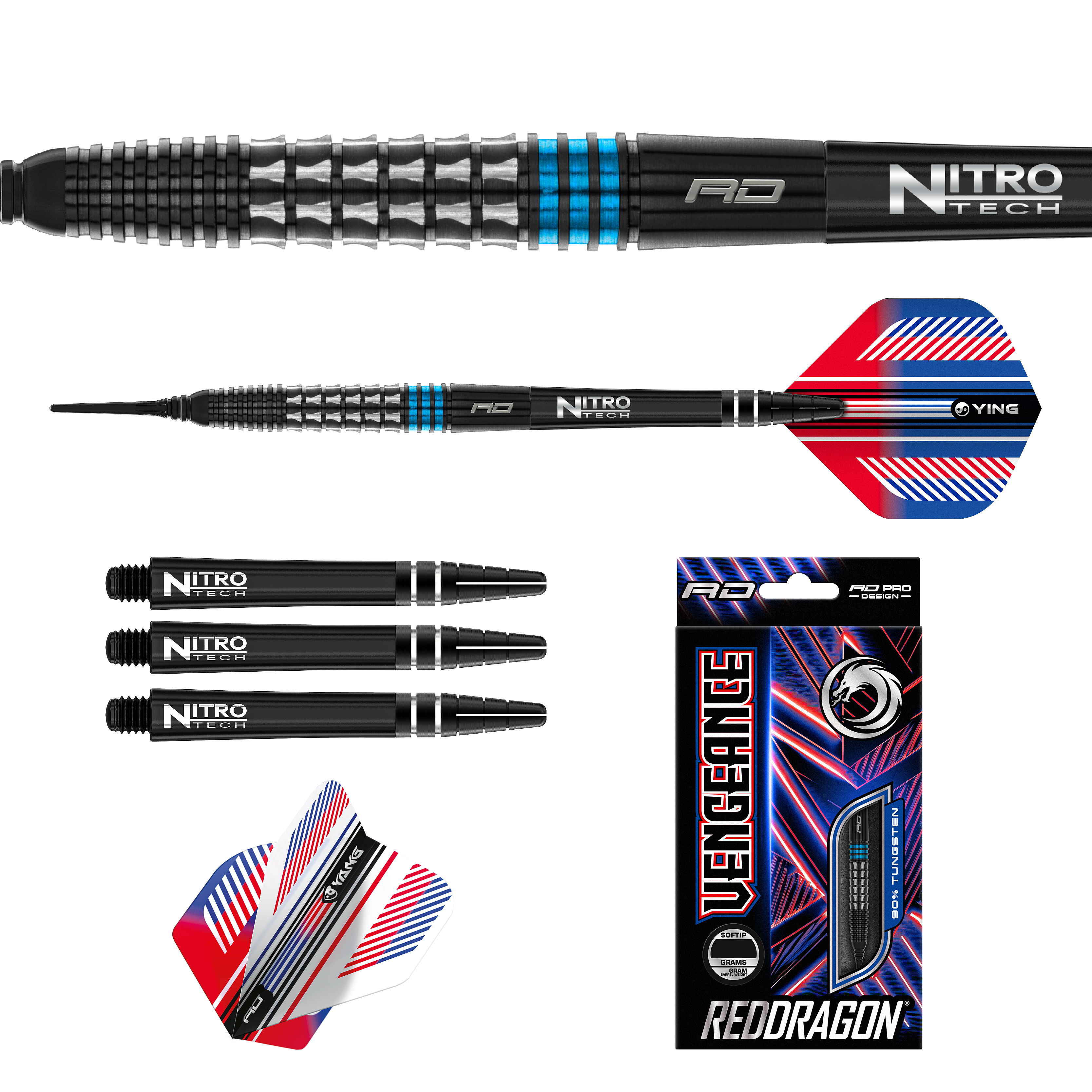 Red Dragon - Vengeance Blue - Softdart