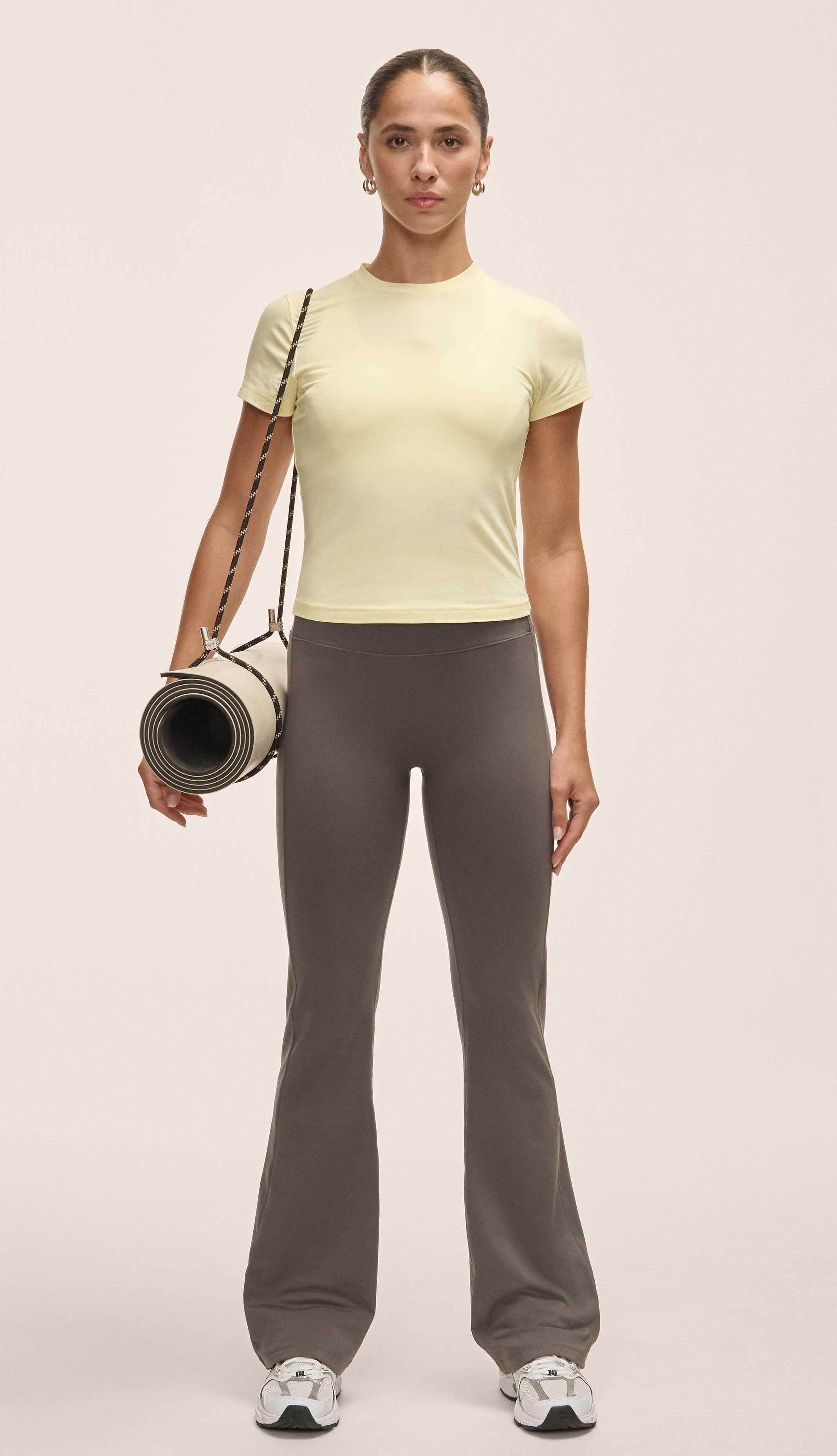 Soft Touch Flared Pants Dk Grey