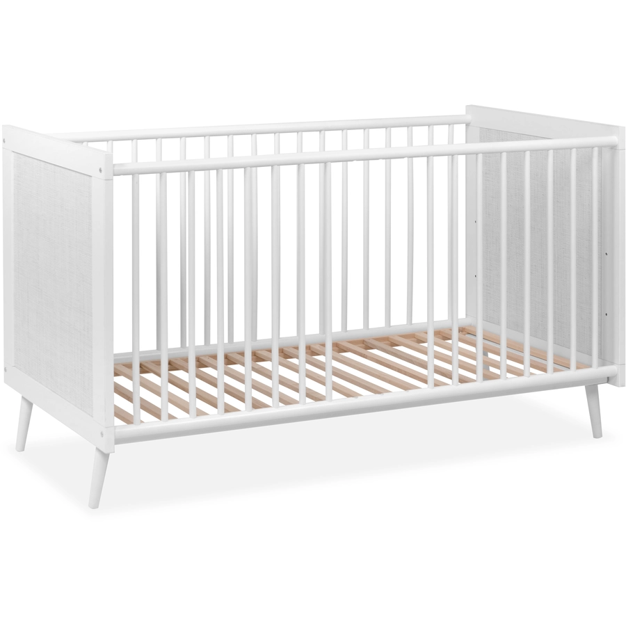 Finori Babybett Tillie, Rafia-Geflecht, Weiß Weiß