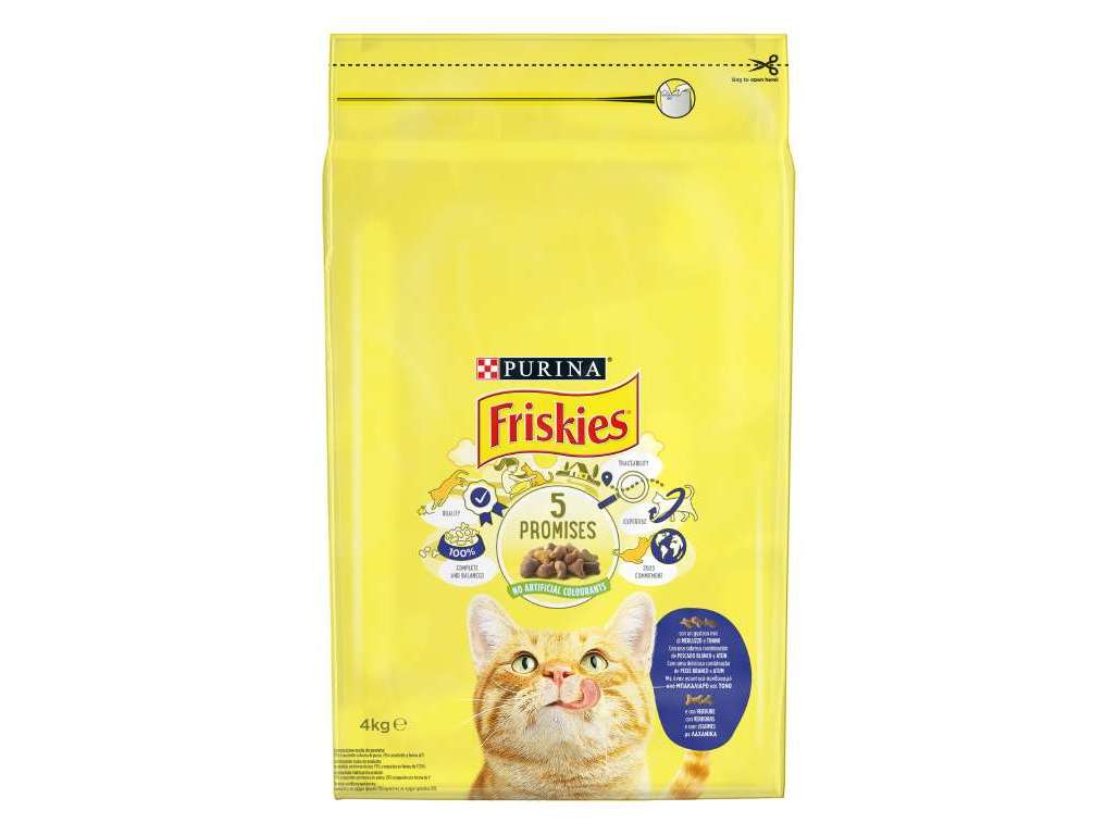RAÇÃO PARA GATO FRISKIES COM PEIXE 4KG